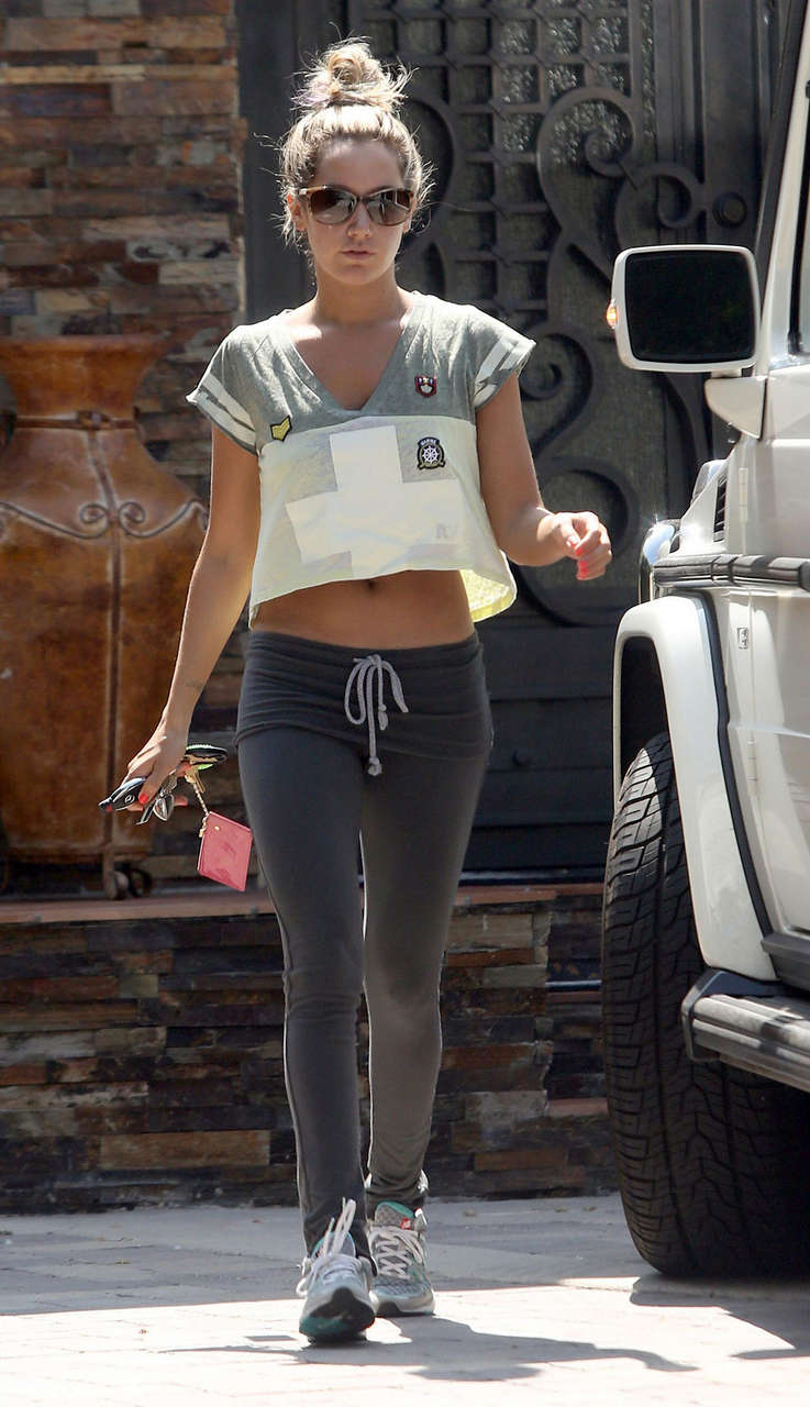 Ashley Tisdale Leaving Gym West Hollywood