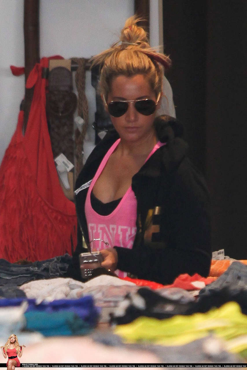Ashley Tisdale Shopping Planet Blue Beverly Hills