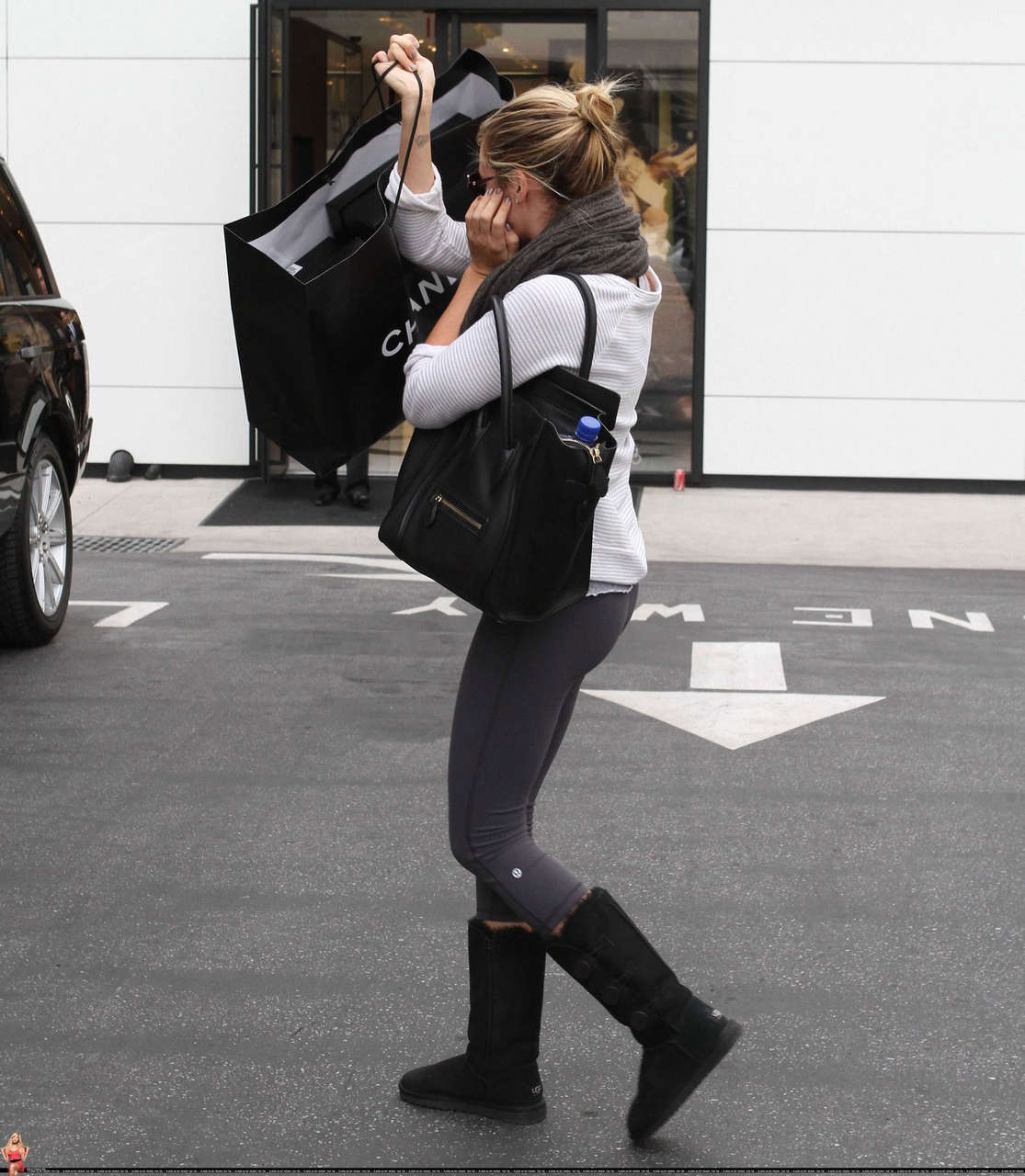 Ashley Tisdale Tight Leaving Chanel Store Beverly Hills