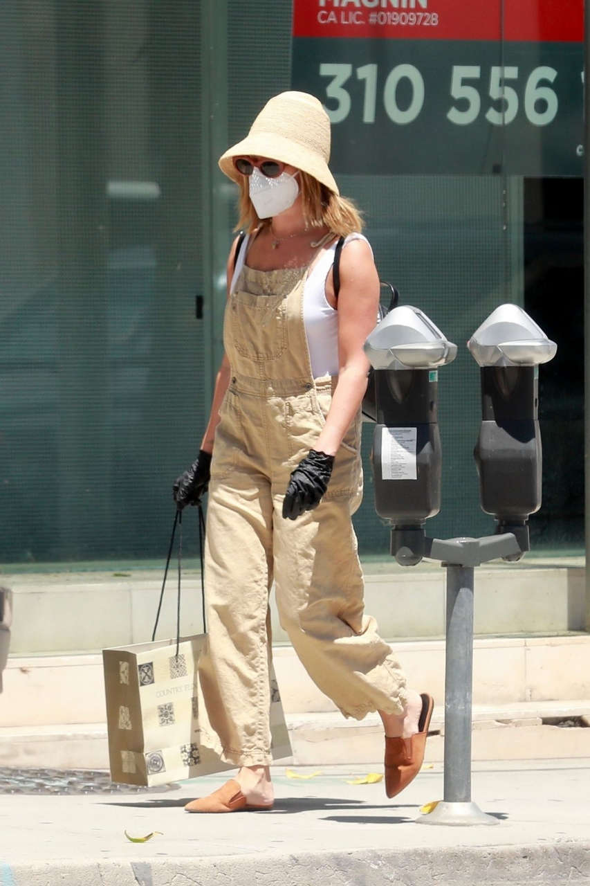 Ashley Tisdale Wearing Mask Out Los Angeles