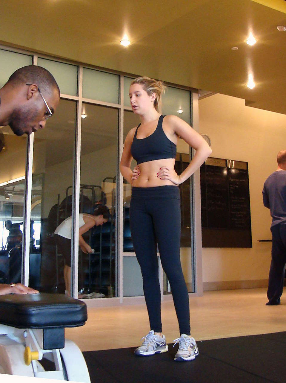 Ashley Tisdale Working Out Gym
