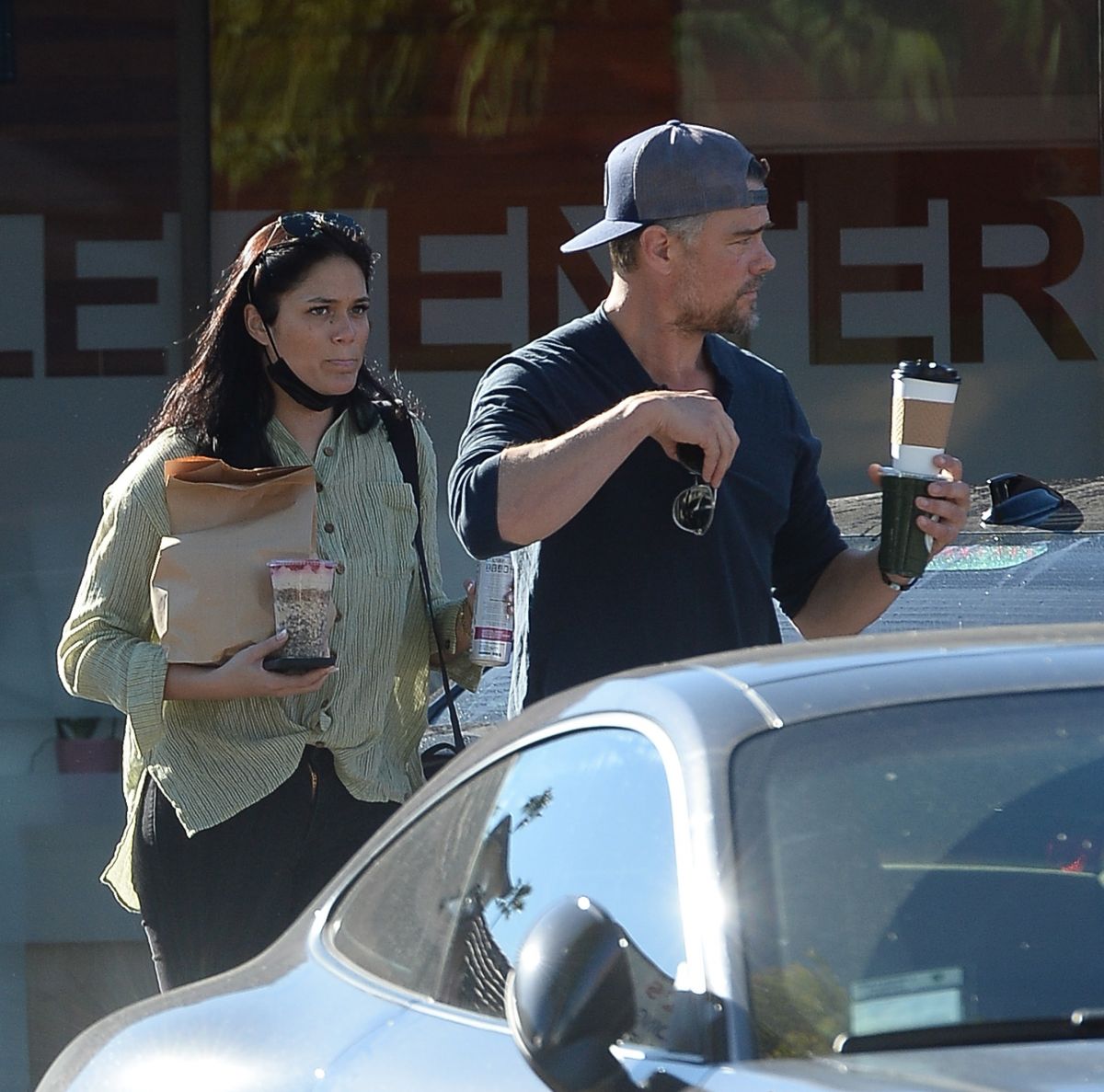 Audra Madri And Josh Duhamel Out For Coffee Los Angeles
