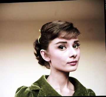 Audrey Hepburn During The Production Of War And