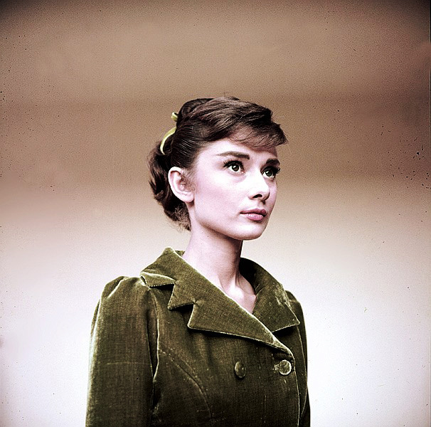 Audrey Hepburn During The Production Of War And