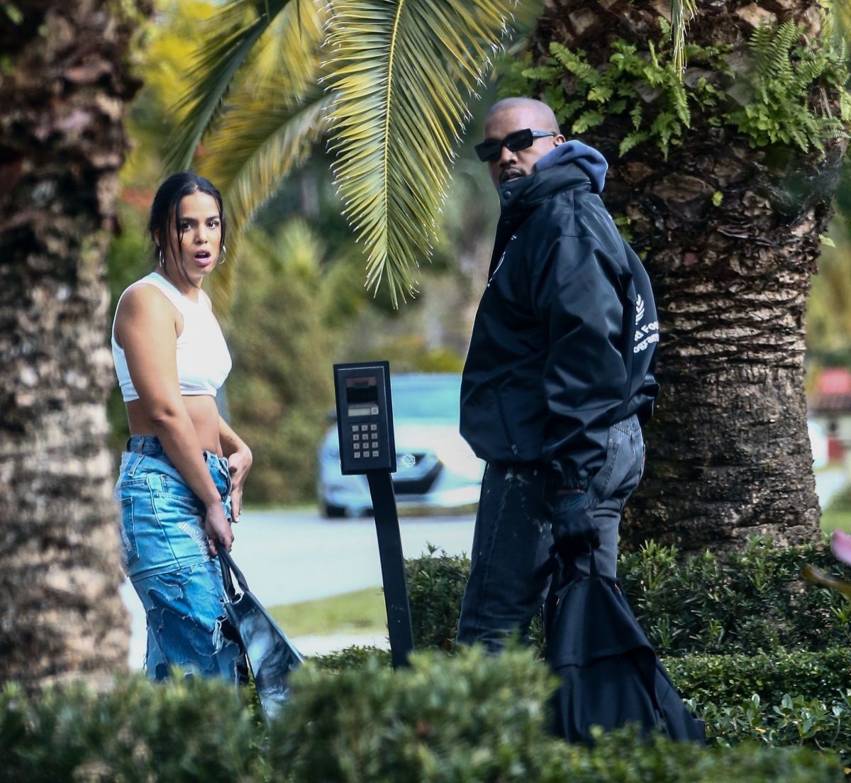 Audri Nix And Kanye West Out Miami