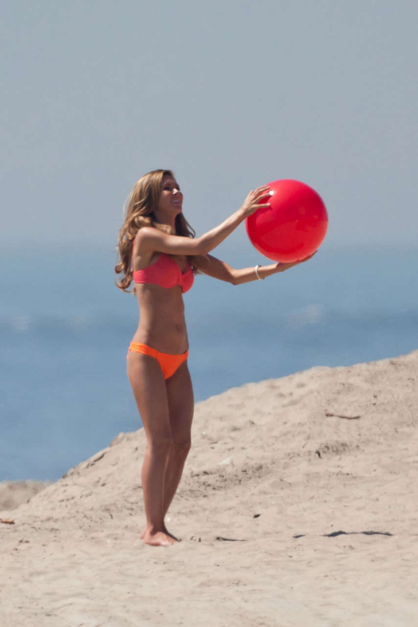 Audrina Patridge Ont Bikini Photoshoot Beach Santa Monica