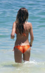 Audrina Patridge Orange Bikini Cabo San Lucas