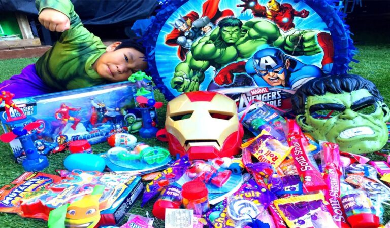 Avengers Surprise Piata Ironman Hulk Thor Captain Americakinder Surpr (1 photo)