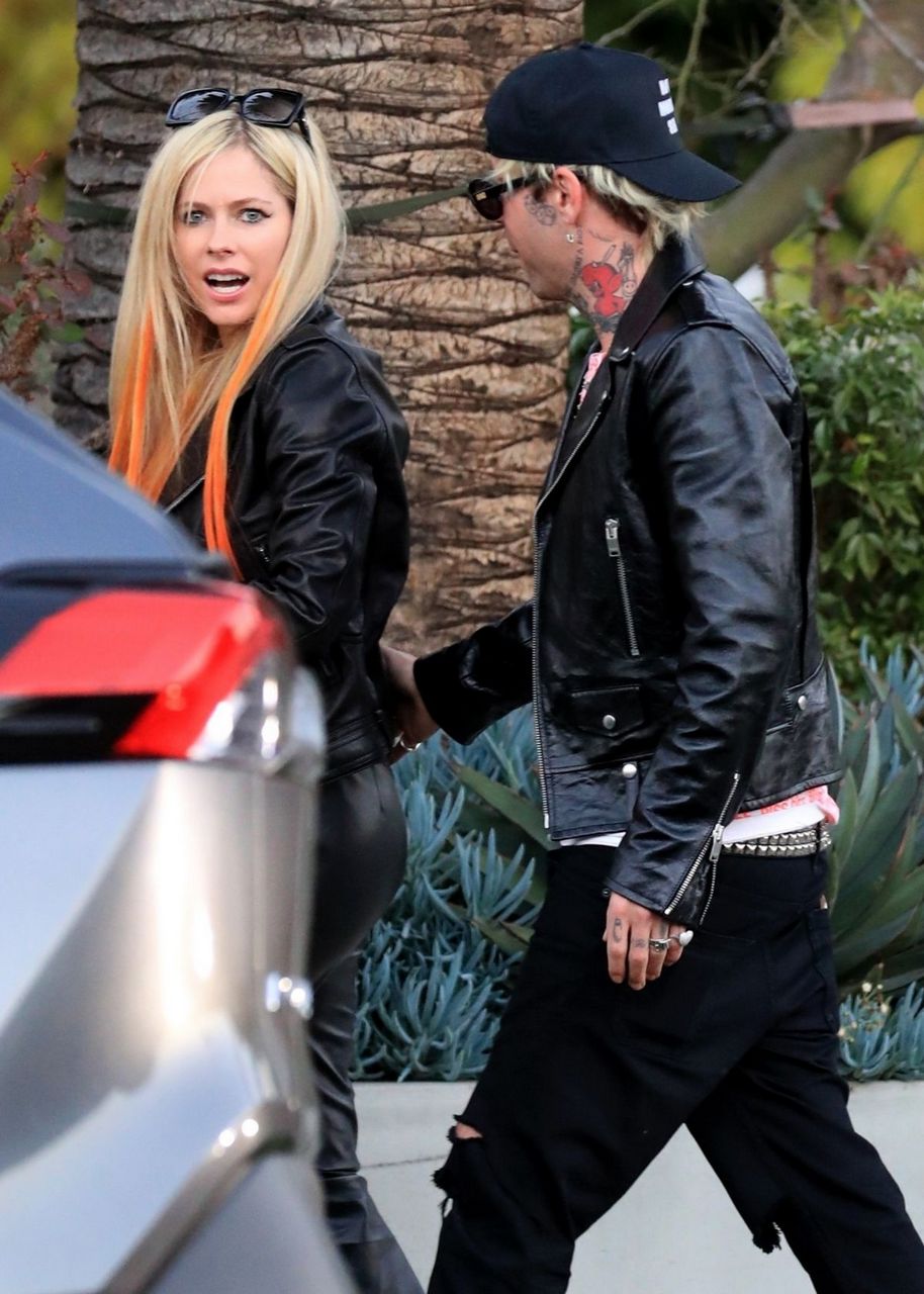 Avril Lavigne And Mod Sun Out West Hollywood