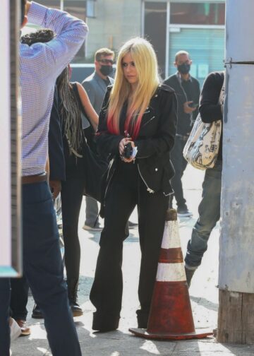 Avril Lavigne Arrives Variety 2021 Music Hitmakers Brunch City Market Social Los Angeles