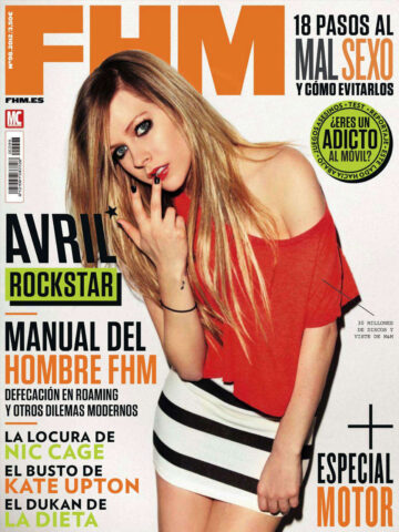 Avril Lavigne Fhm Magazine Spain May 2012 Issue