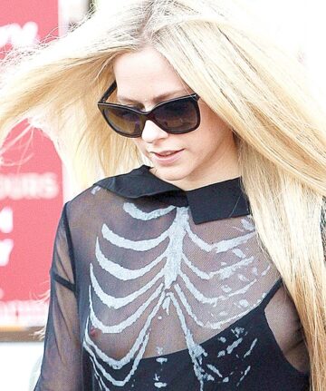 Avril Lavigne Last Halloween Nipslip
