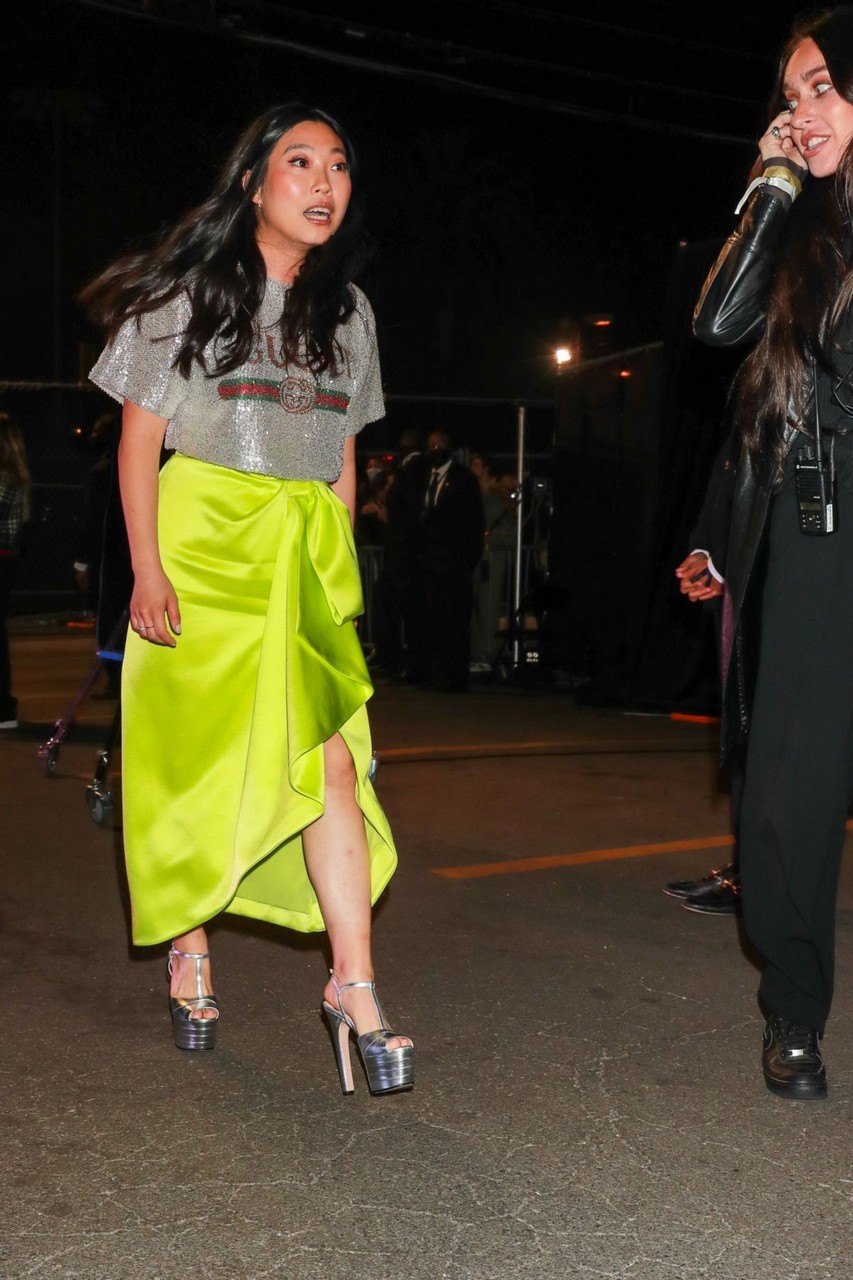Awkwafina Arrives Gucci Fashion Show Hollywood