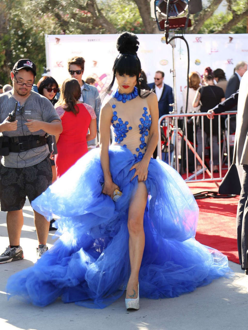 Bai Ling Arrives Wilshire Ebell Theatre Los Angeles