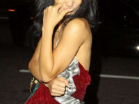 Bai Ling Dancing Street Outside Hyde Lounge Bar