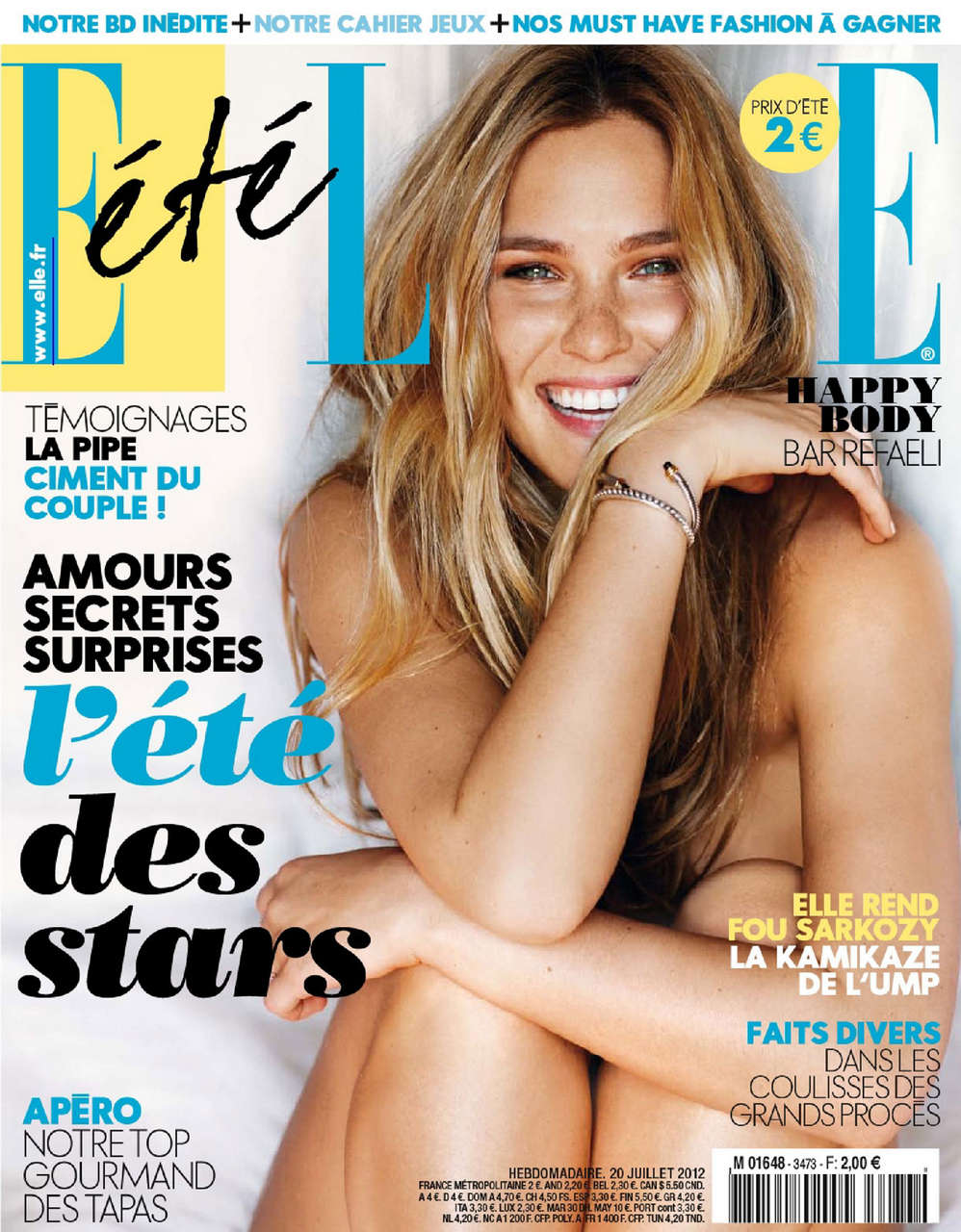 Bar Refaeli Elle Magazine France July 2012 Issue
