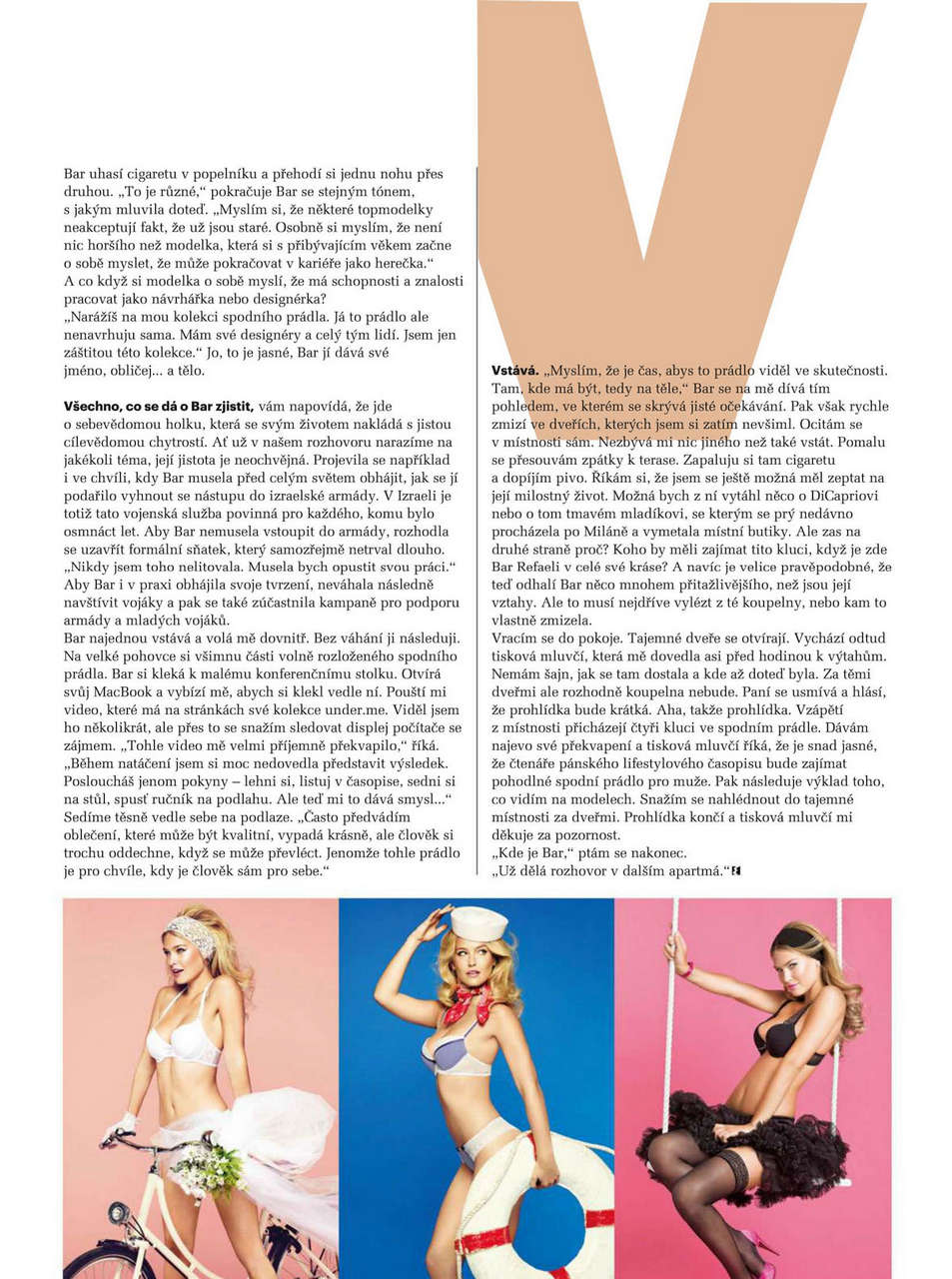 Bar Refaeli Esquire Magazine Czech Republic June 2012 Issue