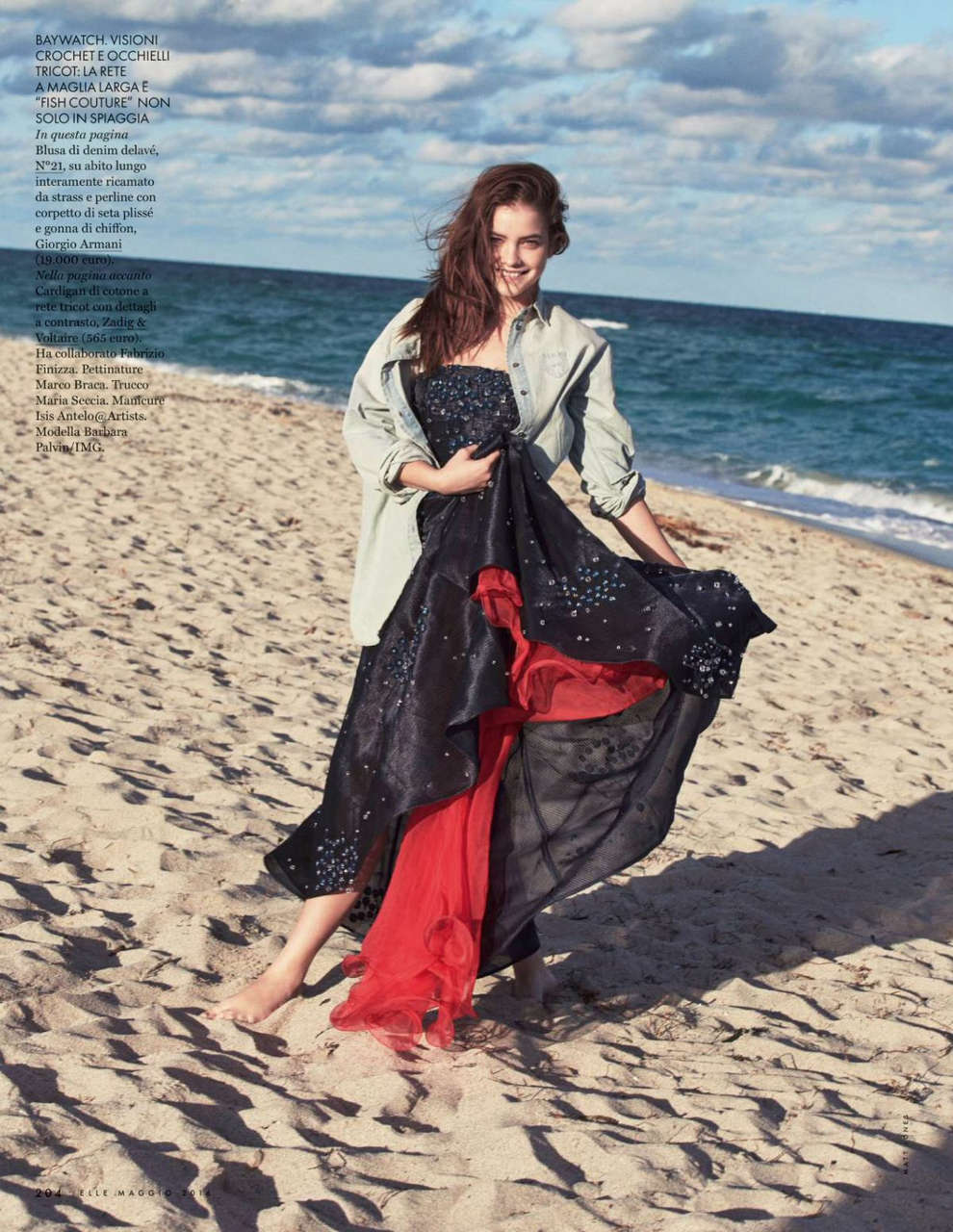 Barbra Palvin Elle Magazine Italy May 2016 Issue