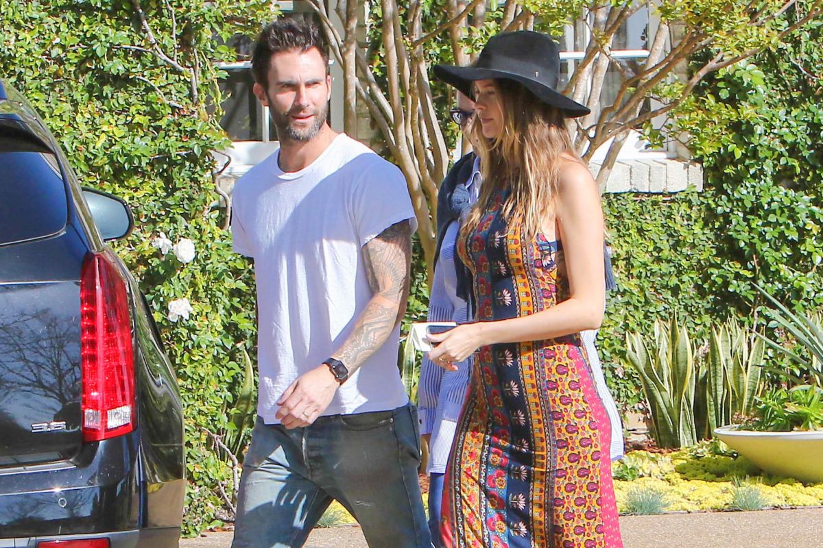 Behati Prinsloo Adam Levine Out Pacific Palisades