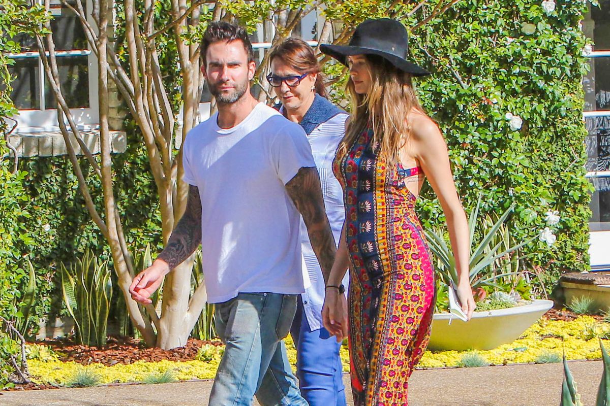 Behati Prinsloo Adam Levine Out Pacific Palisades