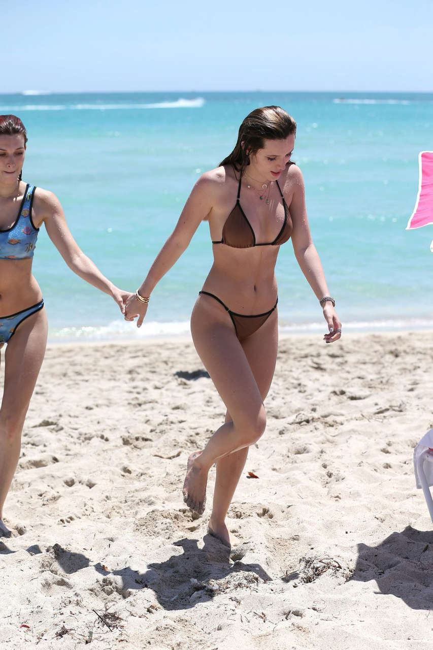 Bella Dani Thorne Bikinis Beach Miami