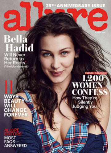 Bella Hadid Allure Magazine March 2016 Issue