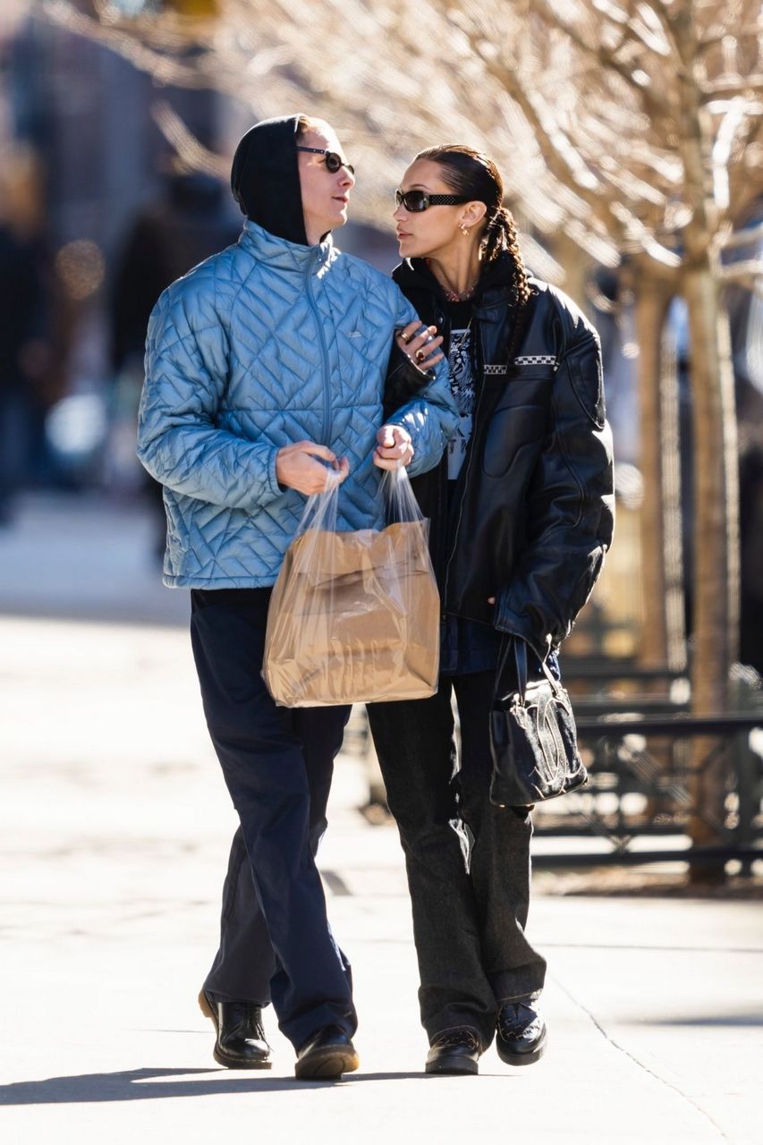 Bella Hadid And Marc Kalman Leaves Bubby S New York
