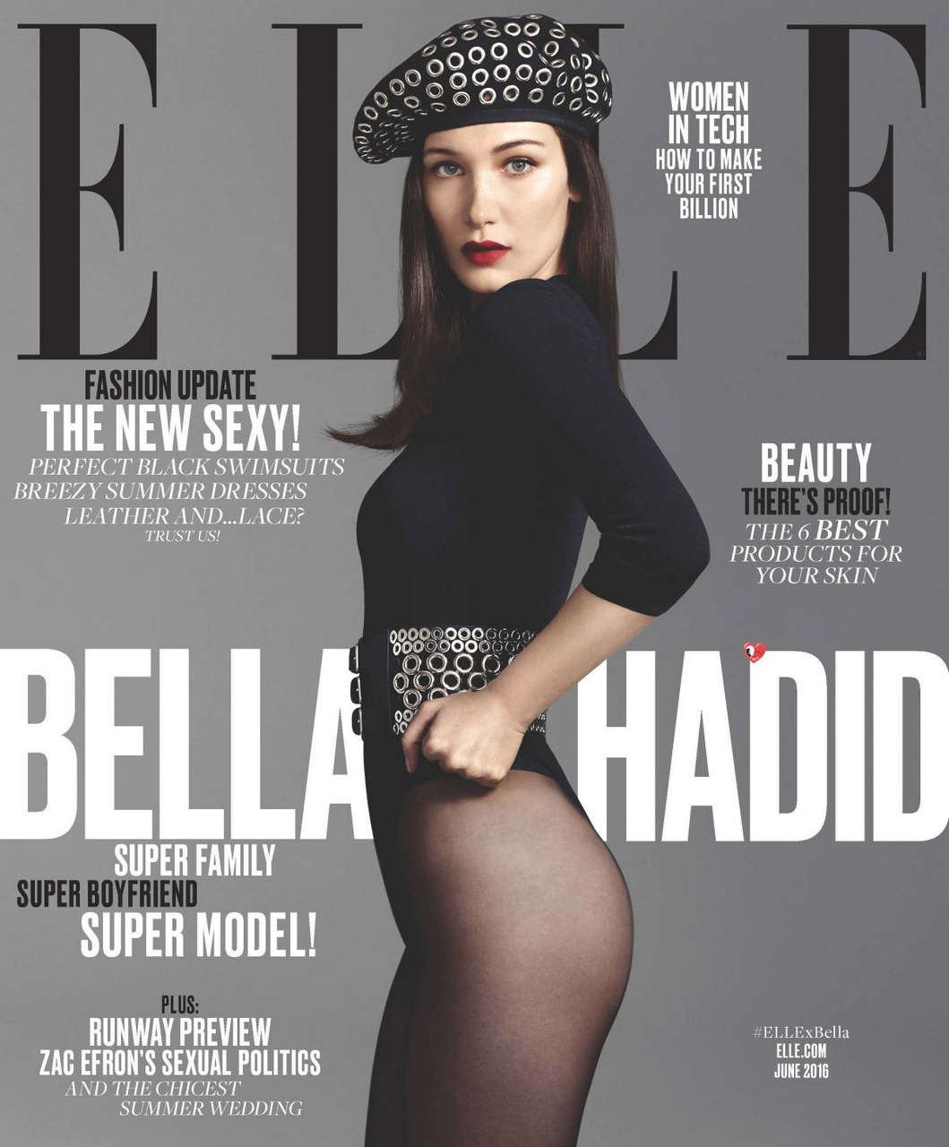 Bella Hadid Elle Magazine June 2016 Issue