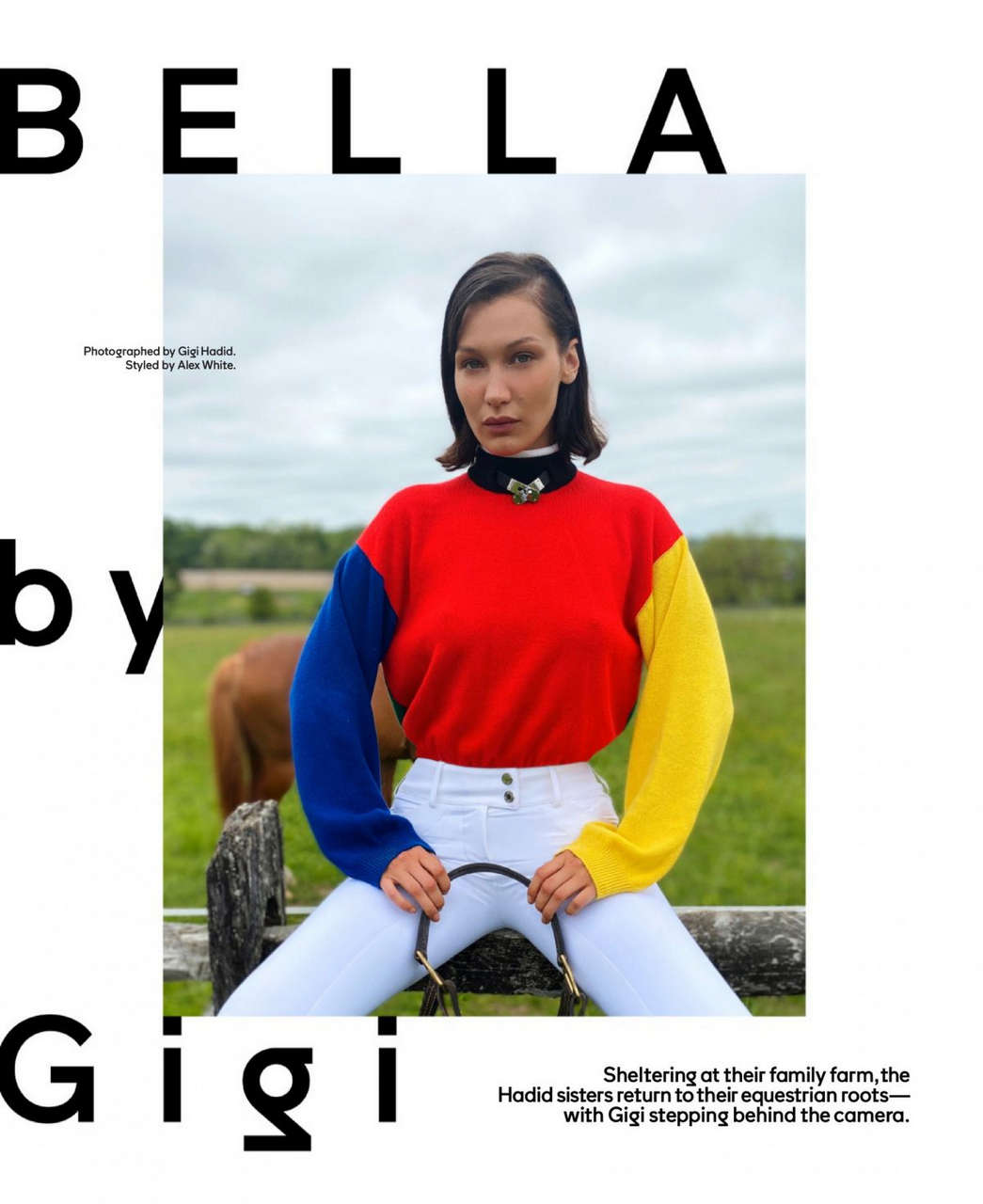 Bella Hadid Foe Elle Magazine August