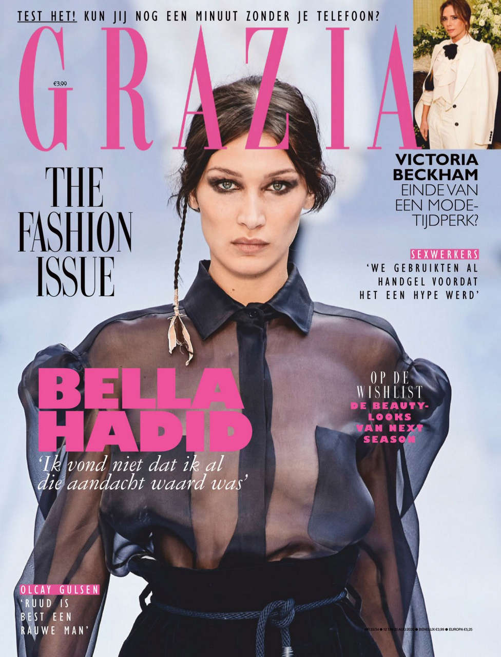 Bella Hadid Grazia Magazine Nederland August
