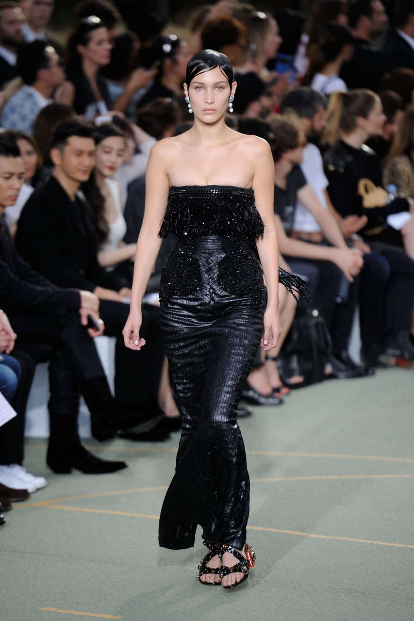 Bella Hadid Gvenchy Fashion Show Paris