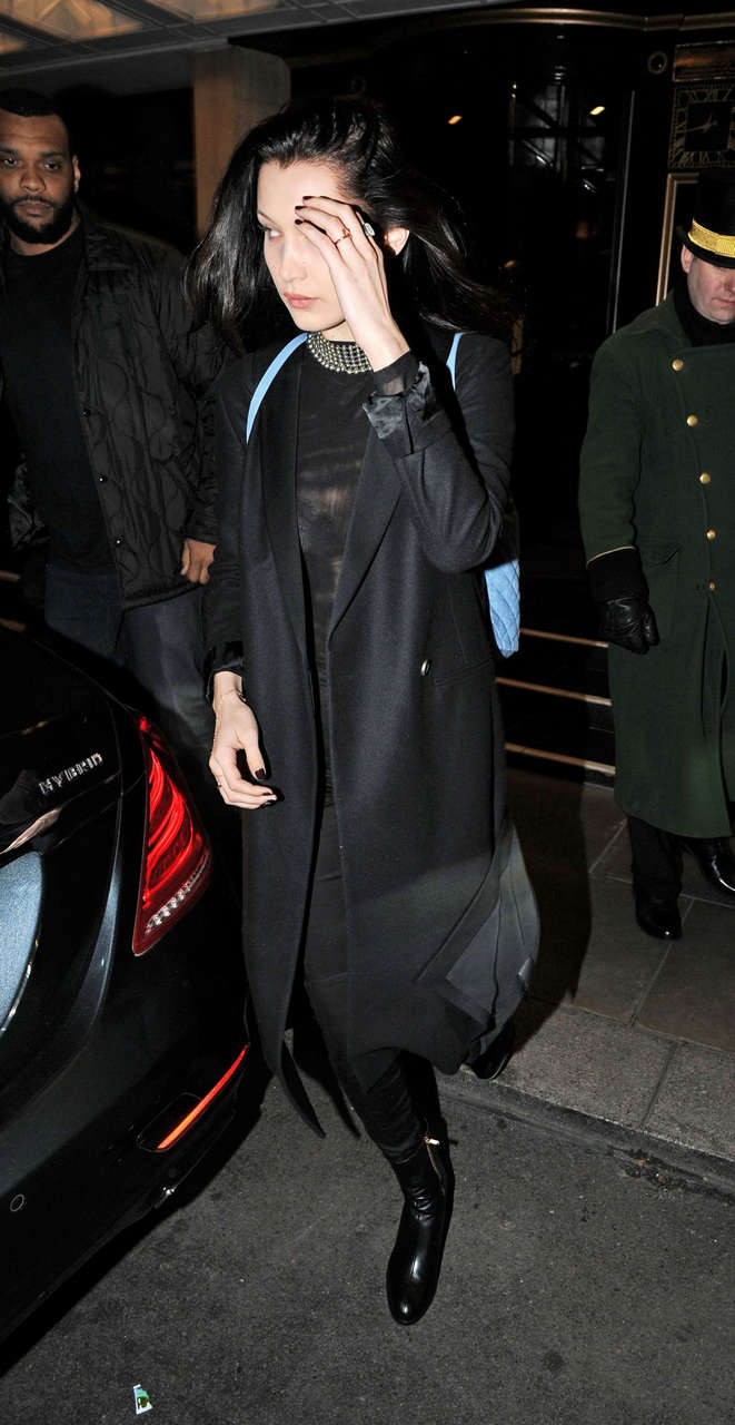Bella Hadid Leaves Dorchester Hotel London