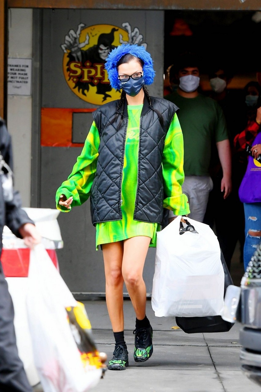 Bella Hadid Out For Halloween Shopping Halloween New York