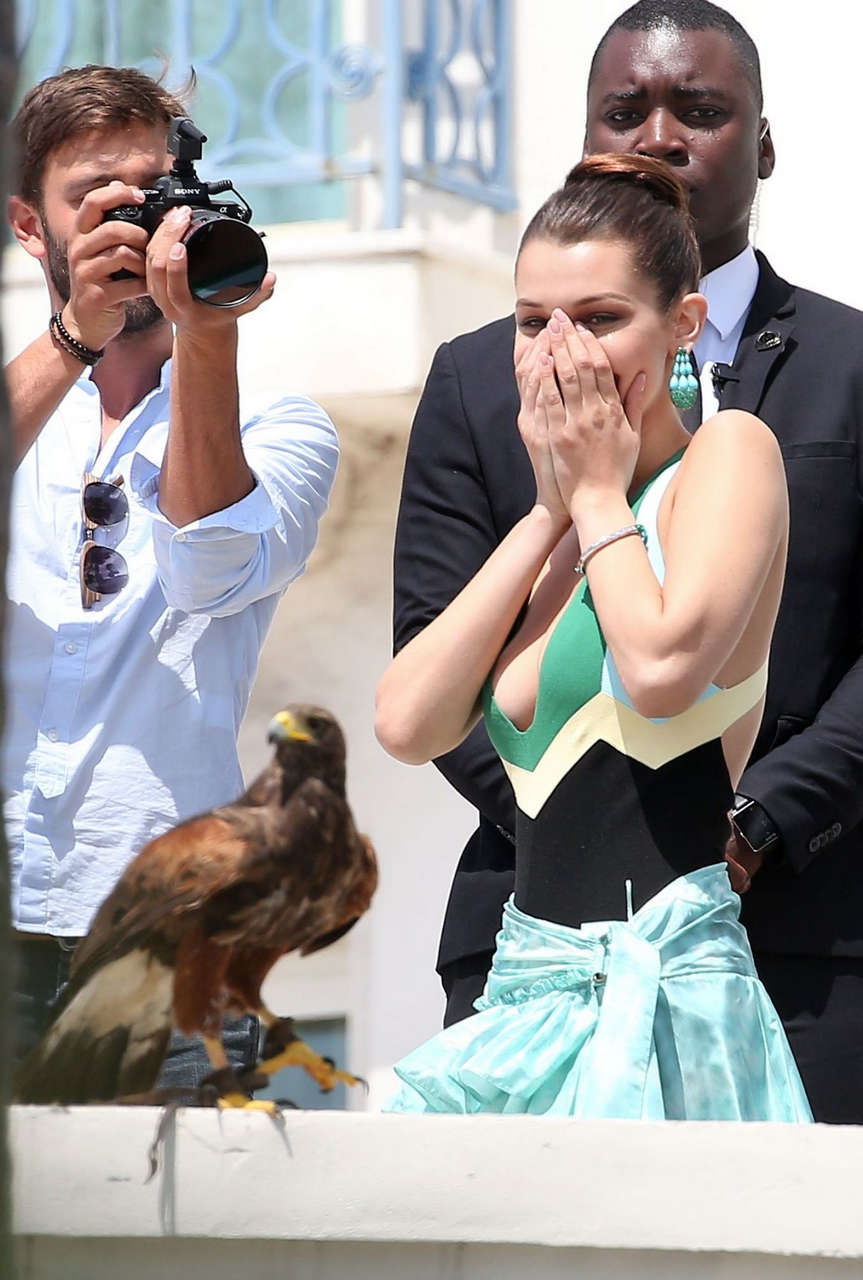 Bella Hadid Set Of Photoshoot Cannes