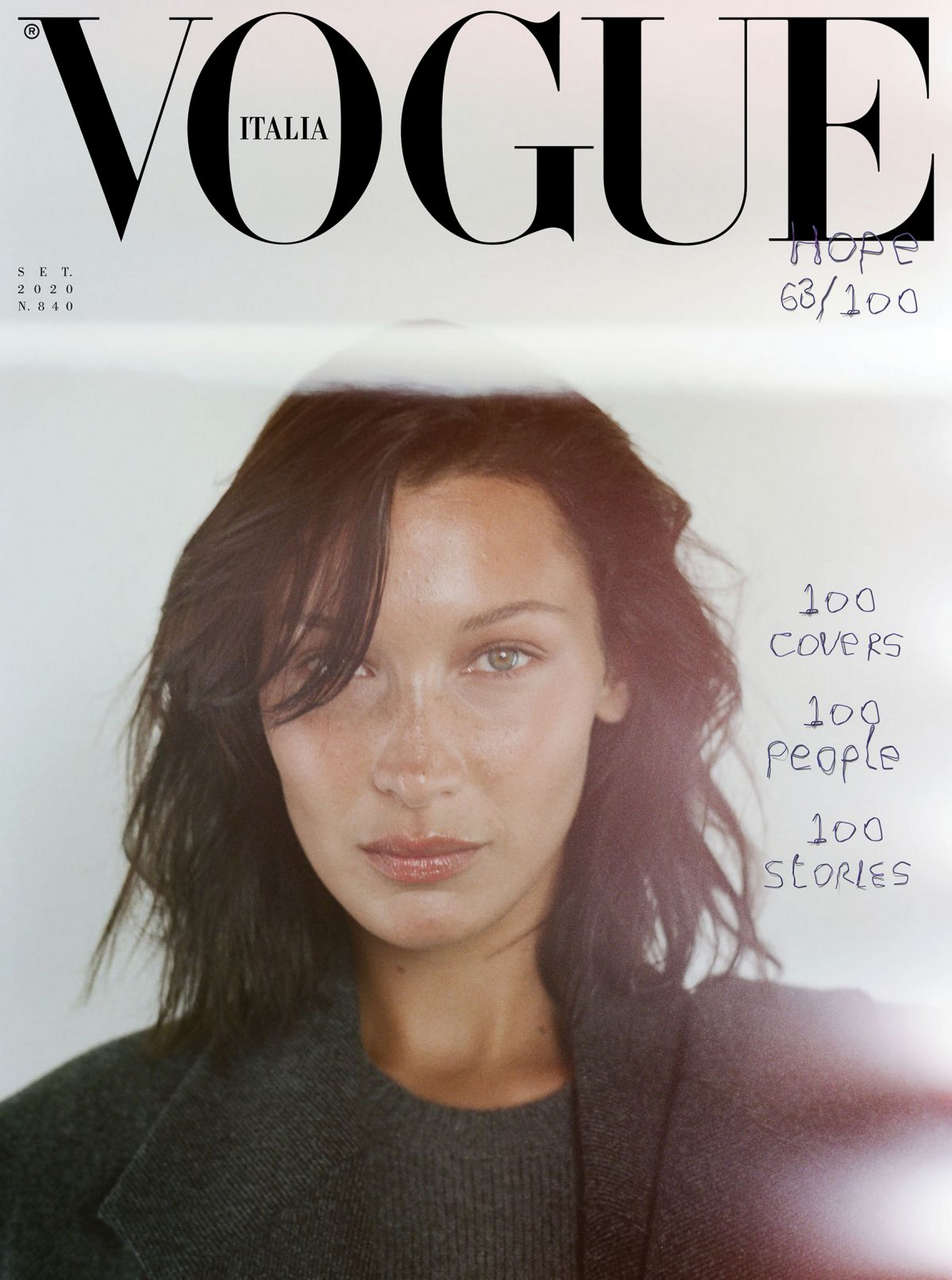 Bella Hadid Vogue Magazine Italy September