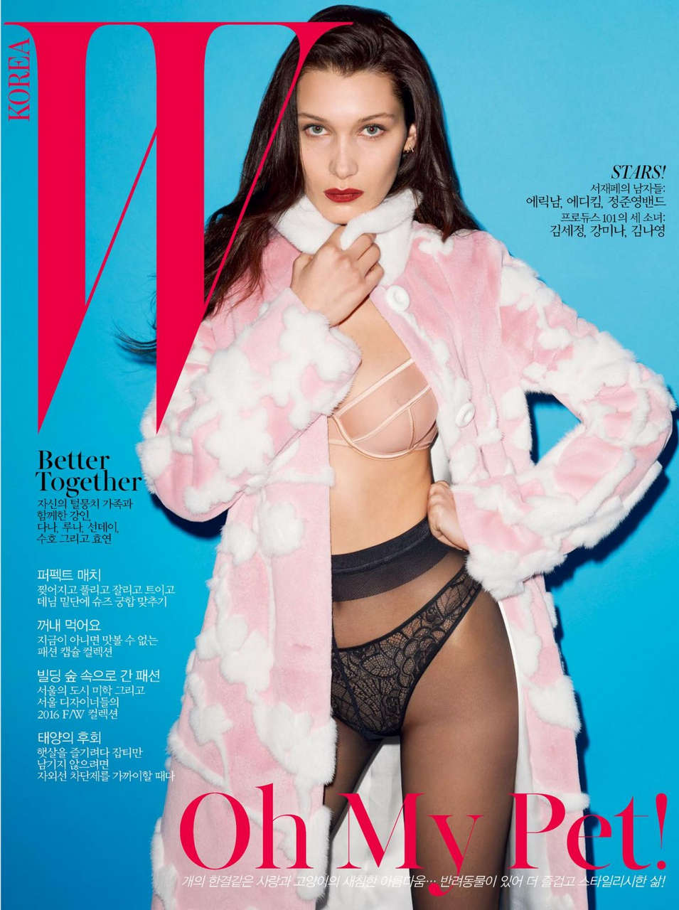 Bella Hadid W Magazine Korea May 2016 Issue
