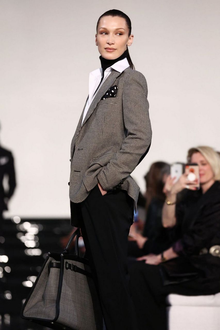 Bella Hadid Walks Runway Ralph Lauren Fashion Show New York