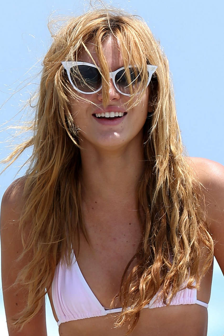 Bella Thorne Bikini Beach Miami