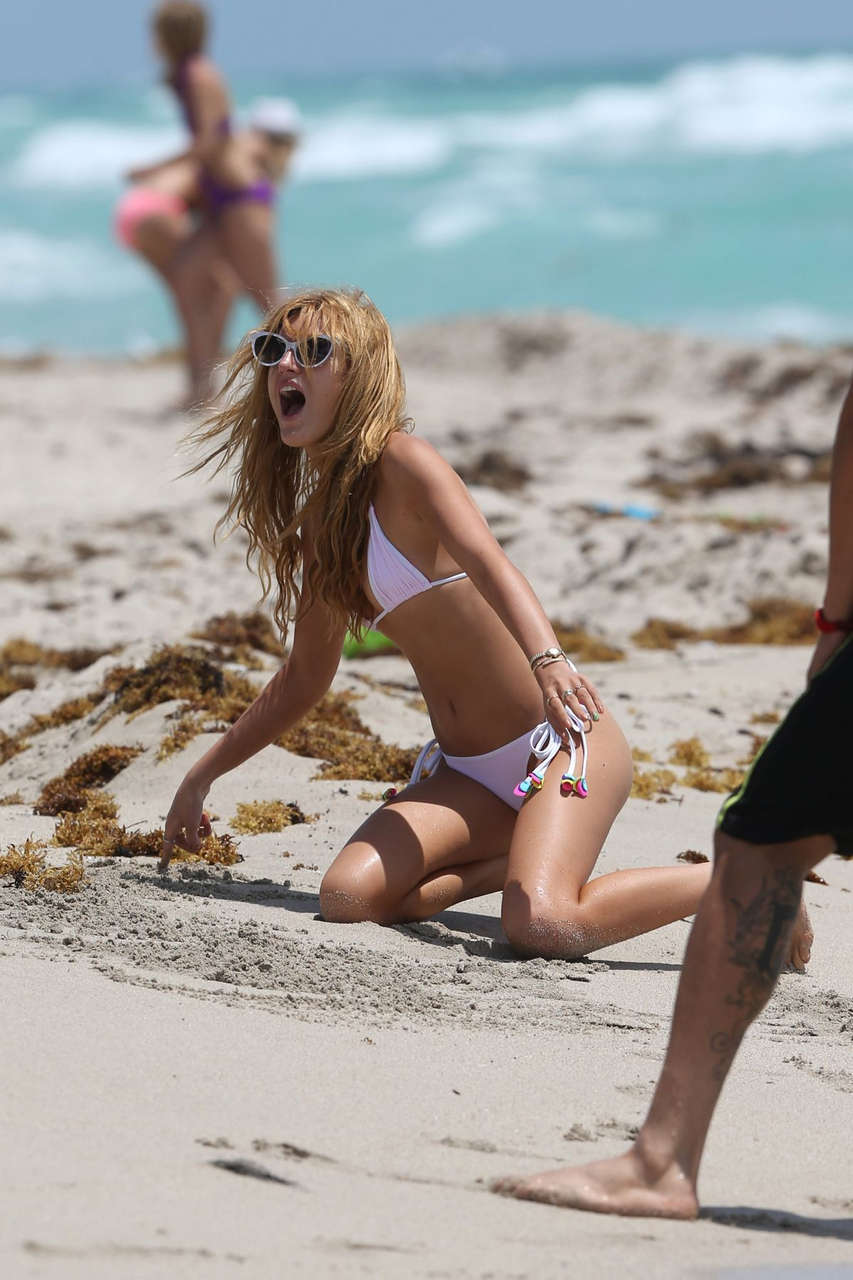 Bella Thorne Bikini Beach Miami