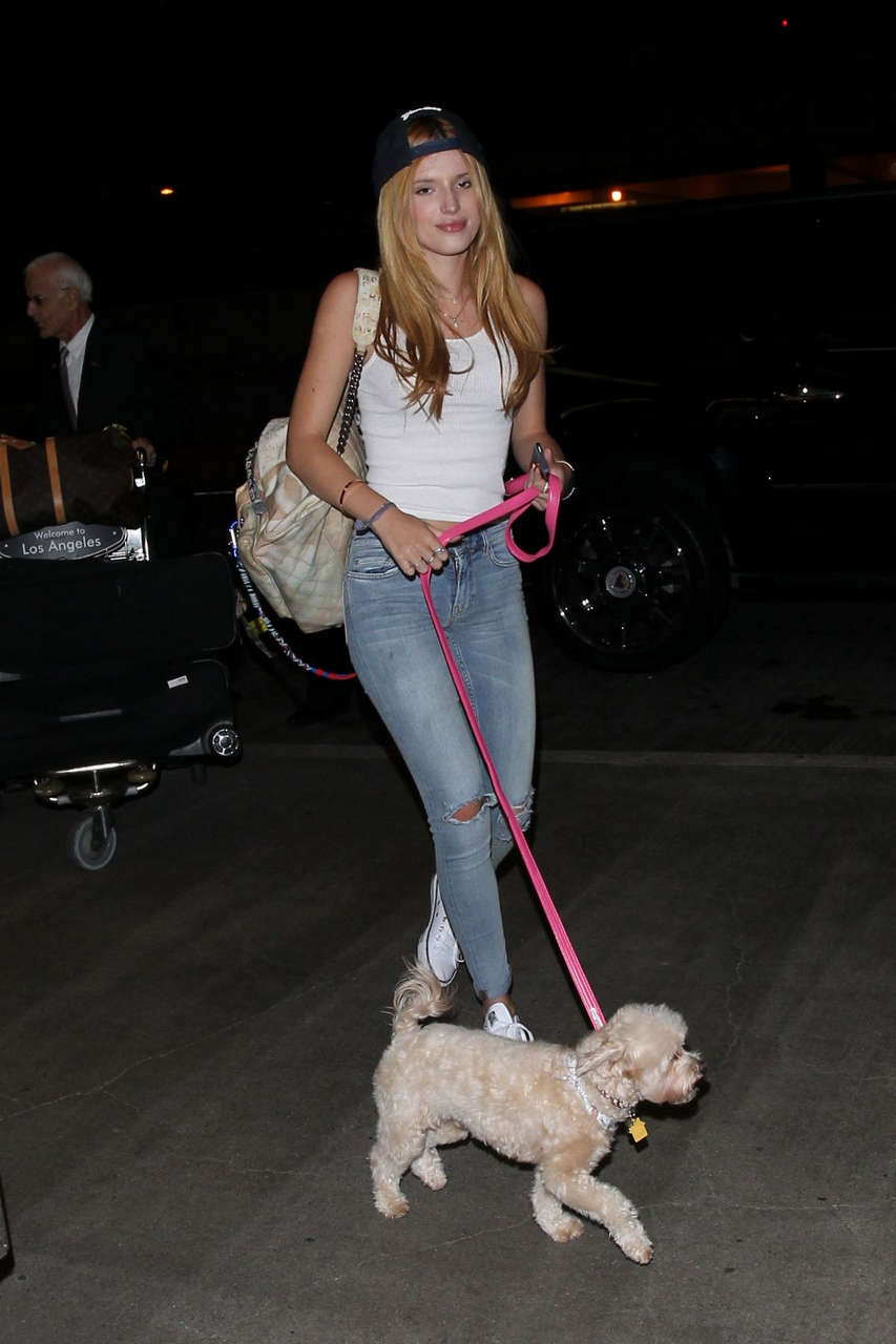 Bella Thorne Jeans Arrives Lax Airport