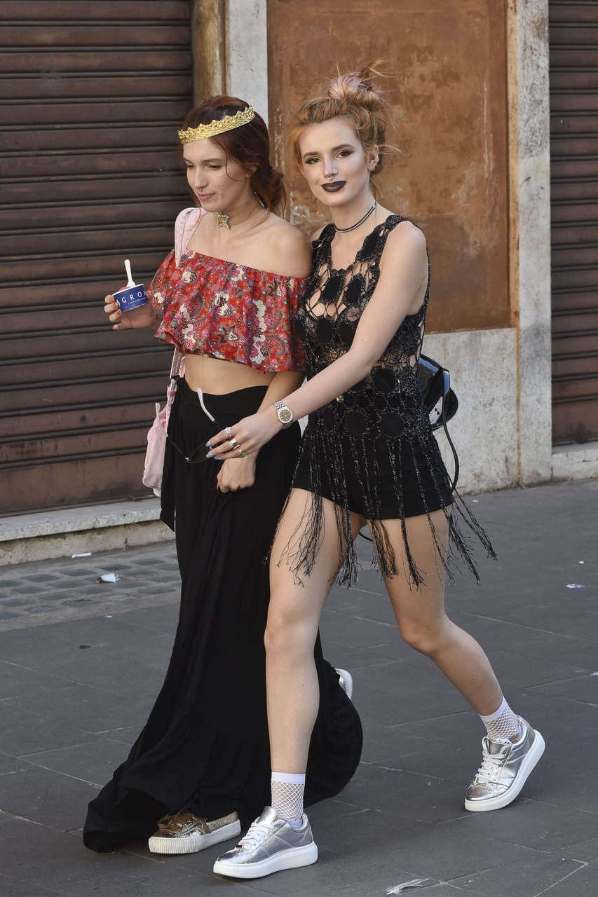 Bella Thorne Out About Rome