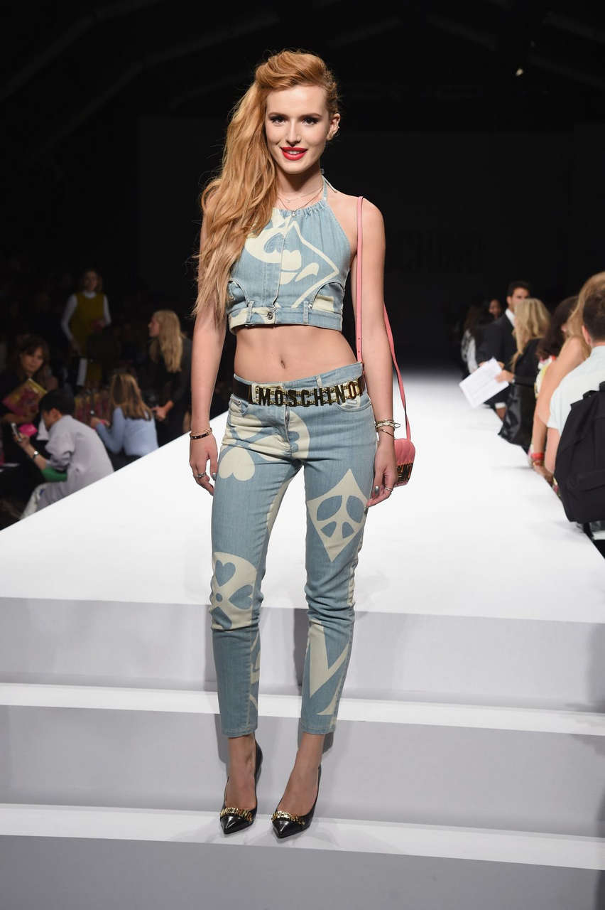 Bella Thorne Runway Moschino Fashion Show Milan