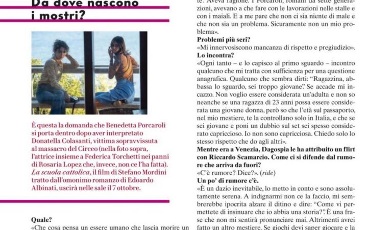 Benedetta Porcaroli Vanity Fair Magazine Italy September (10 photos)