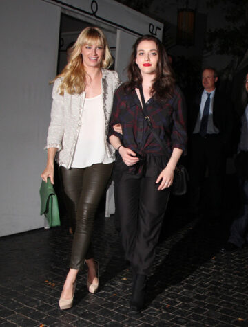 Beth Behrs And Kat Dennings Leaving Chateau
