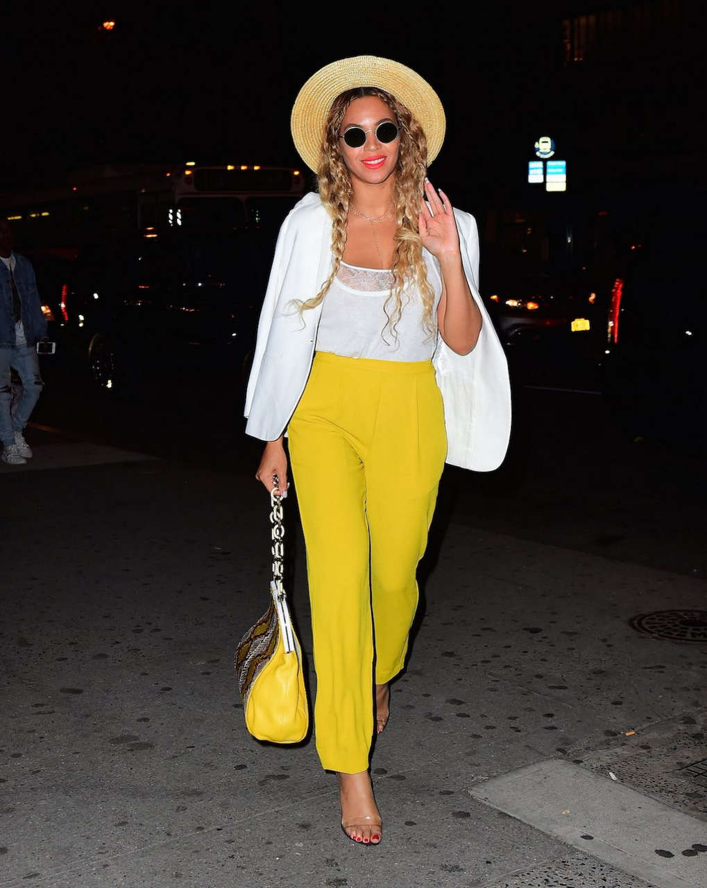 Beyonce Knowles Night Out New York