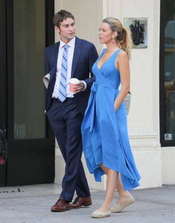 Blake Lively Blue Dress Set Gossip Girl New York