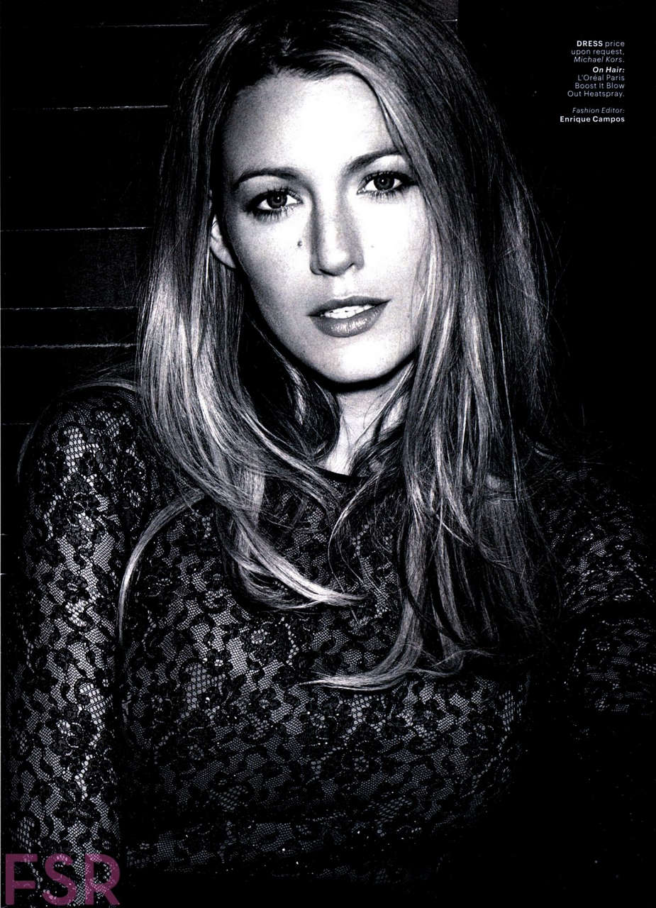 Blake Lively Marie Claire Magazine September 2014 Issue