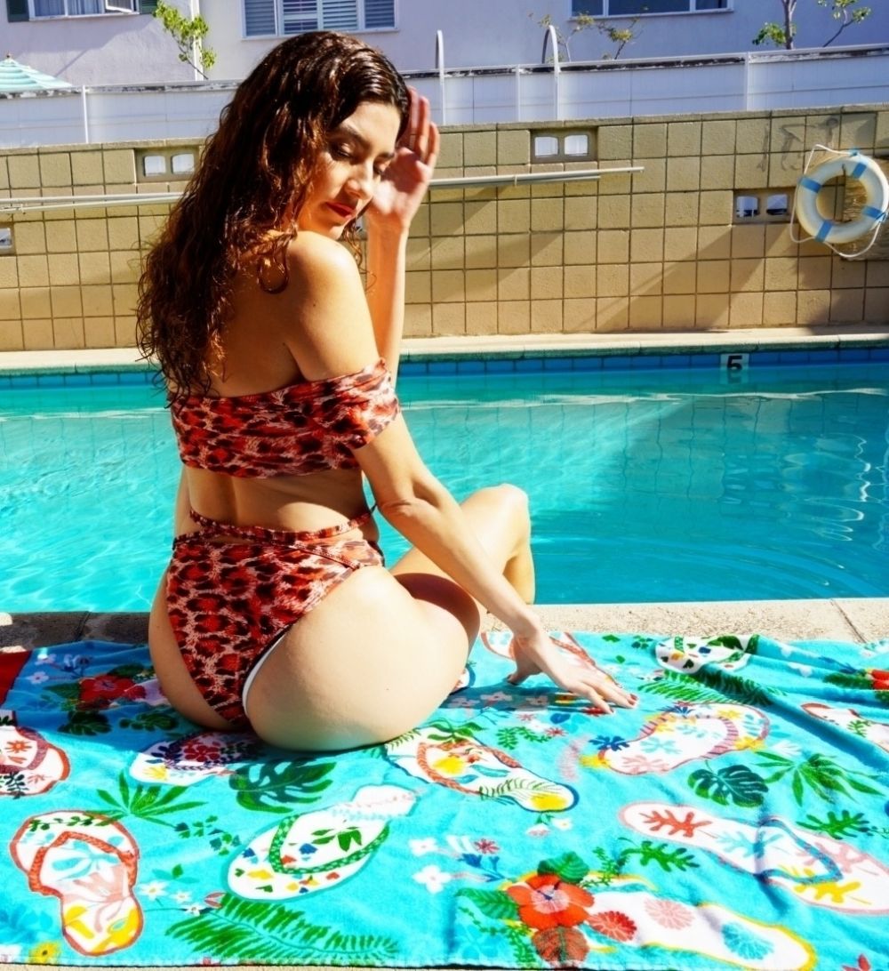 Blanca Blanco Bikini Her Pool West Hollyowood