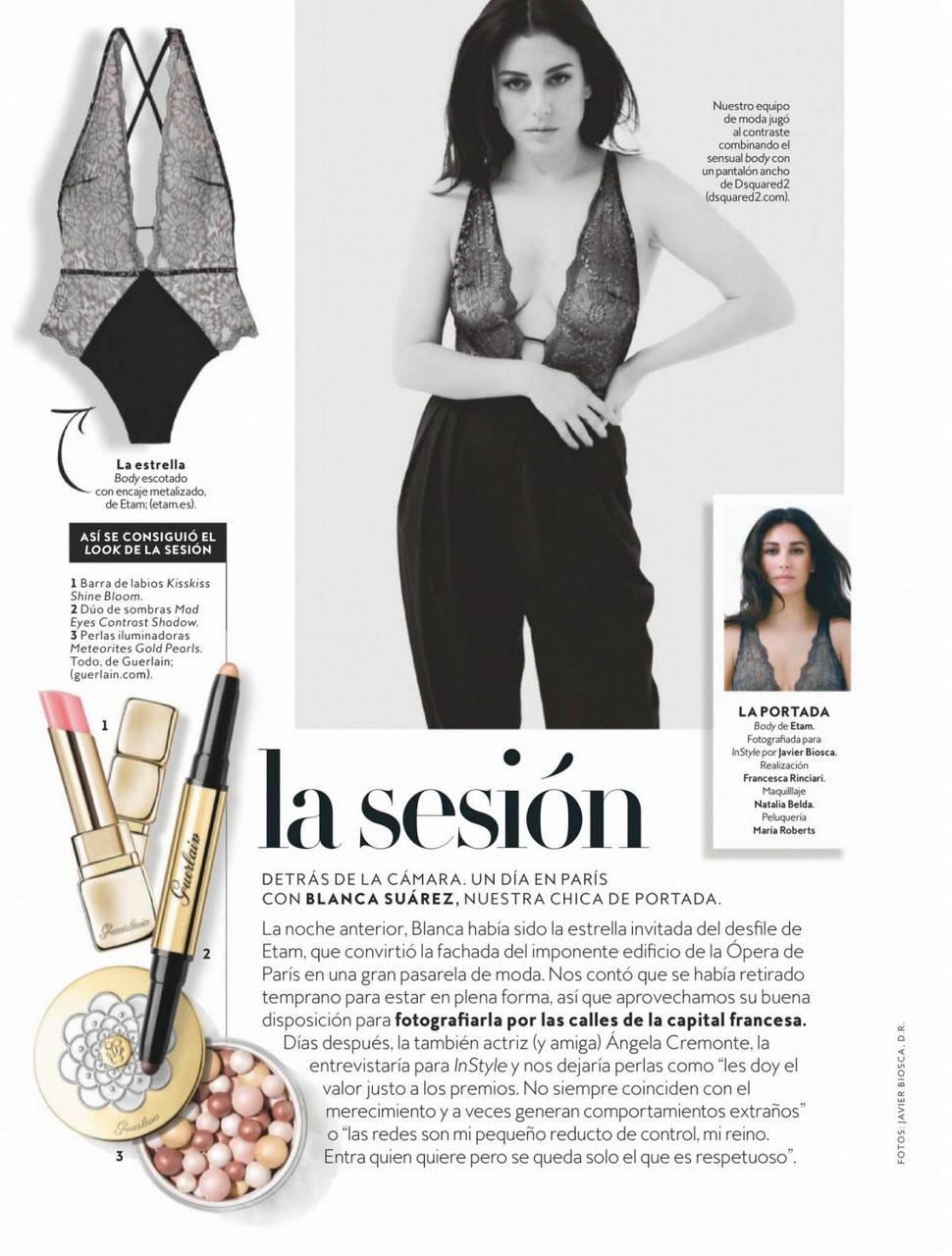 Blanca Suarez Instyle Magazine Spain January February