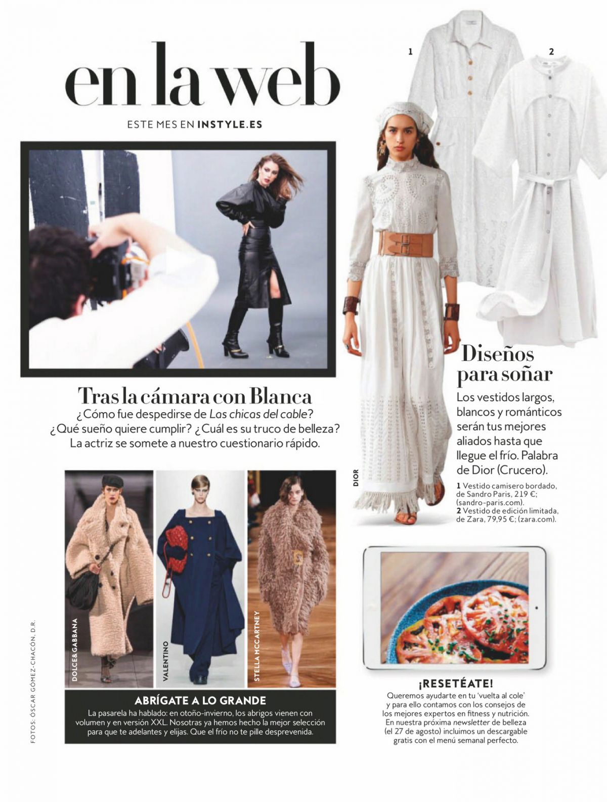 Blanca Suarez Instyle Magazine Spain September